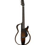 Yamaha SLG200S TBS Steel-String Silent guitar with reverb1, reverb2, echo, 1/4" headphone input, mahogany body with detachable rosewood/maple fram, mahogany neck with rosewood fingerboard, SRT piezo and powered preamp, gig bag, stereo headphones included; Tobacco Sunburst